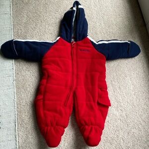 London fog baby winter suit with hand covers